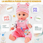 SMILESSKIDDO 14" Baby Doll para Toddler Girls con Dolls Accessiores