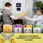 Exploding Kittens Let's Hit Each Other con Fake Swords, 3-6 Players