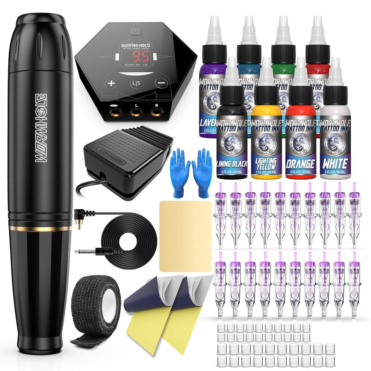 Kit de Pistola de Tatuaje Cartucho Kit de Máquina de Tatuaje Kit de...