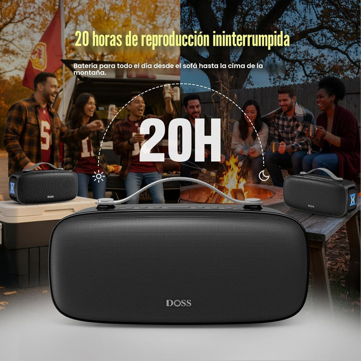 DOSS Extreme Boom Pro D300 Altavoz Bluetooth, sonido estéreo inmers...