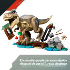 LEGO Jurassic World T. rex River Escape - Juguete de dinosaurio para niños, niños y niñas, de 5 a 7 años - Minifiguras de barco de juguete Jurassic World, regalo creativo de dinosaurio para fanáticos de las películas - 76975