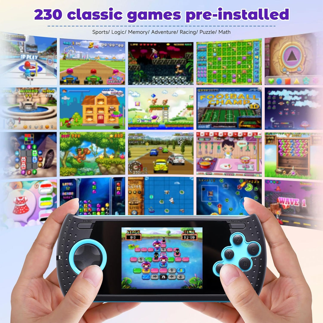 Juego portátil de 16 bits para niños con 230 juegos de video clásic...