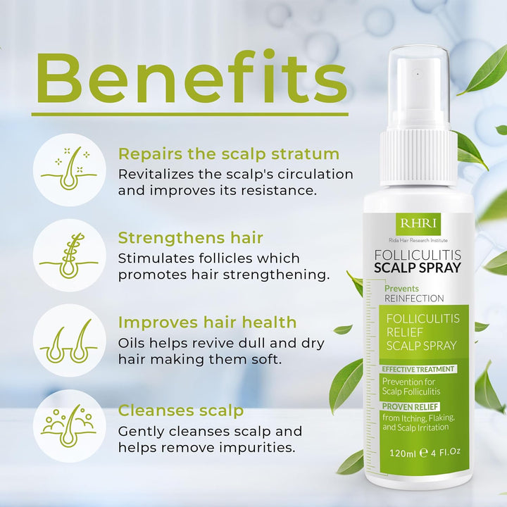 Spray para el cuero cabelludo para foliculitis | Tratamiento de la...