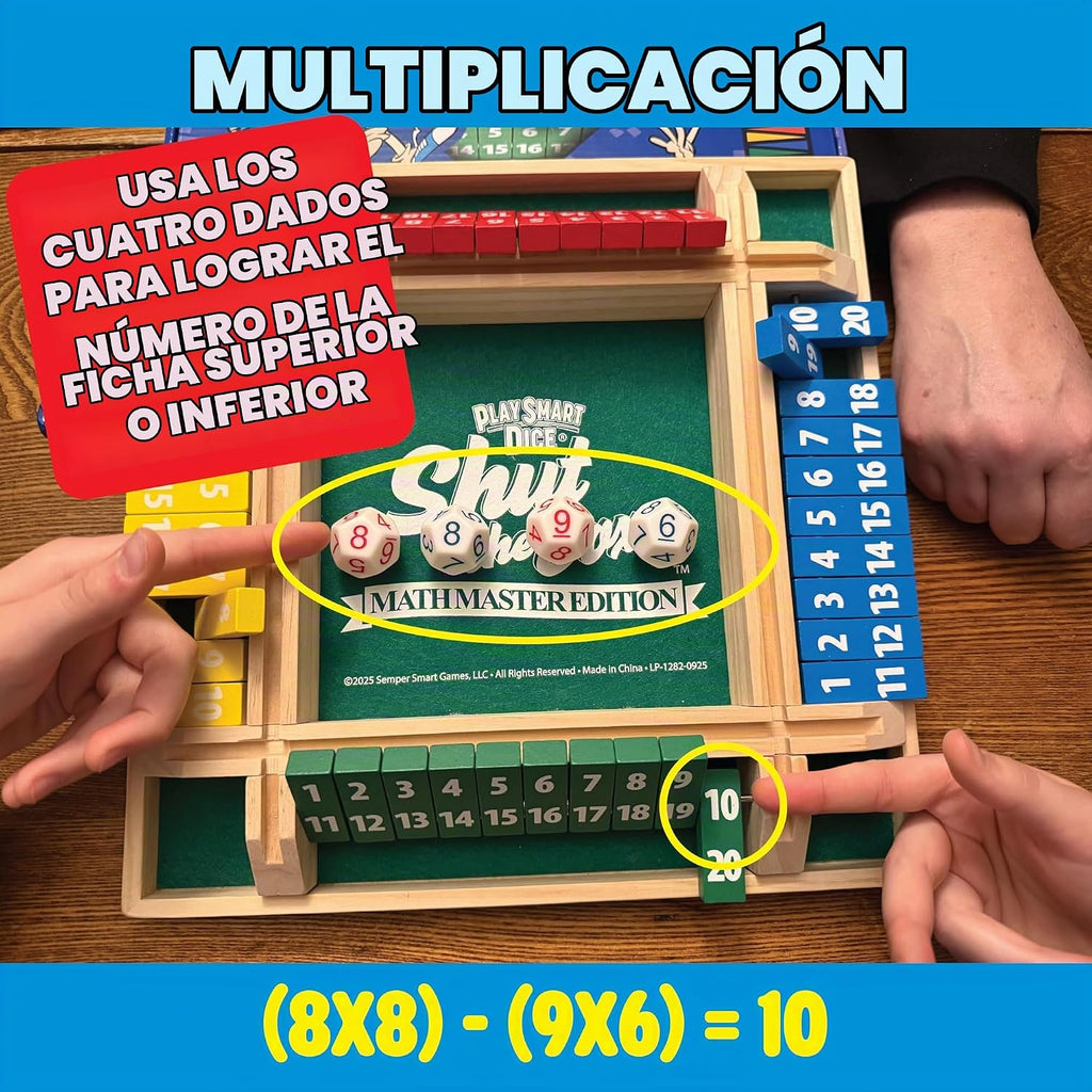 Semper Smart Games PlaySmart Dice Shut Box Math Master