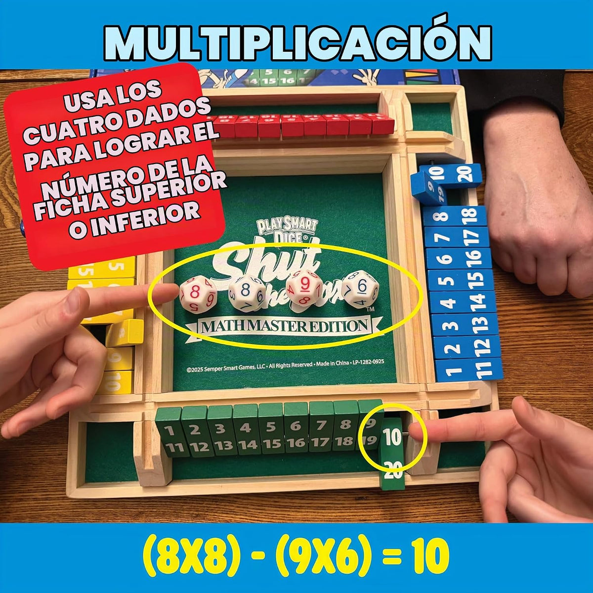 Semper Smart Games PlaySmart Dice Shut Box Math Master