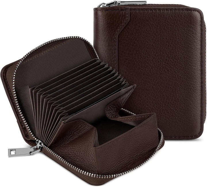HUANLANG Billetera para hombre con bloqueo RFID, multitarjetero, bi...