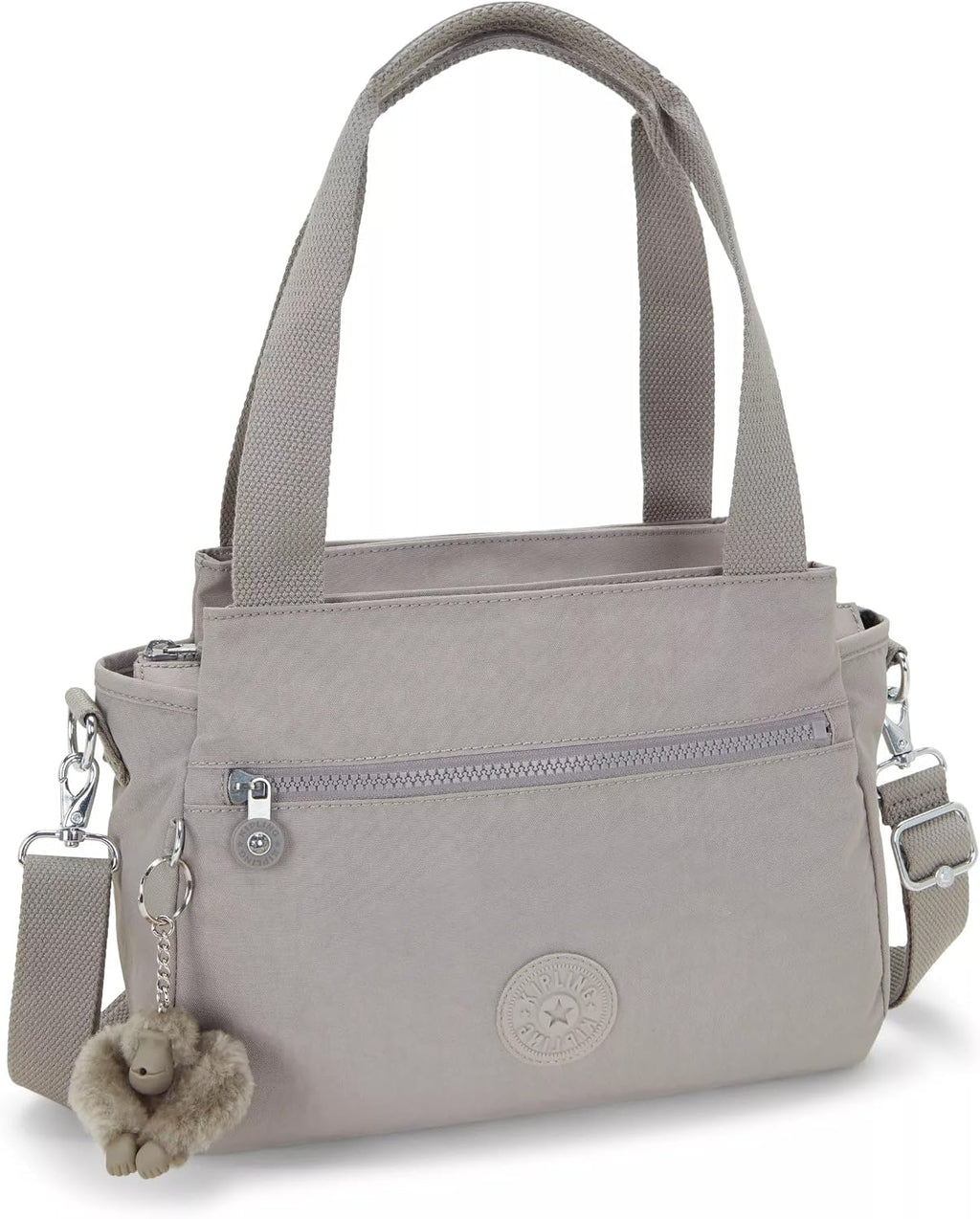 Kipling Elysia Bolso Bandolera Convertible Sólido, Gris