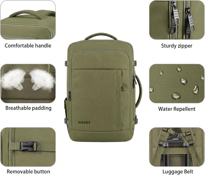 Gieury Mochila de transporte, mochila de viaje de 40-50L, mochila d...