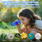 Microscopio digital de mano 1000X para niños, juguetes educativos
