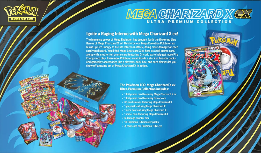 Pokémon TCG Colección Mega Charizard X ex Ultra-Premium
