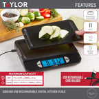 Báscula de cocina LCD digital USB