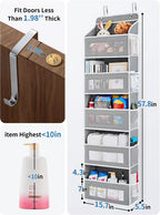 JARLINK Organizador sobre la puerta para dormitorio, despensa, baño