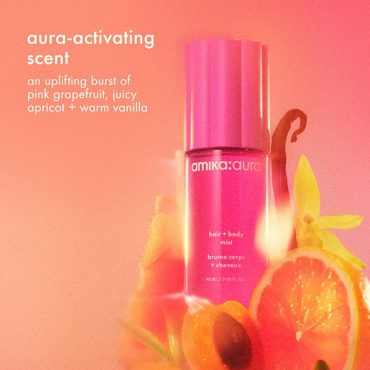 amika: aura rocío para cabello y cuerpo | pomelo rosa, albaricoque...