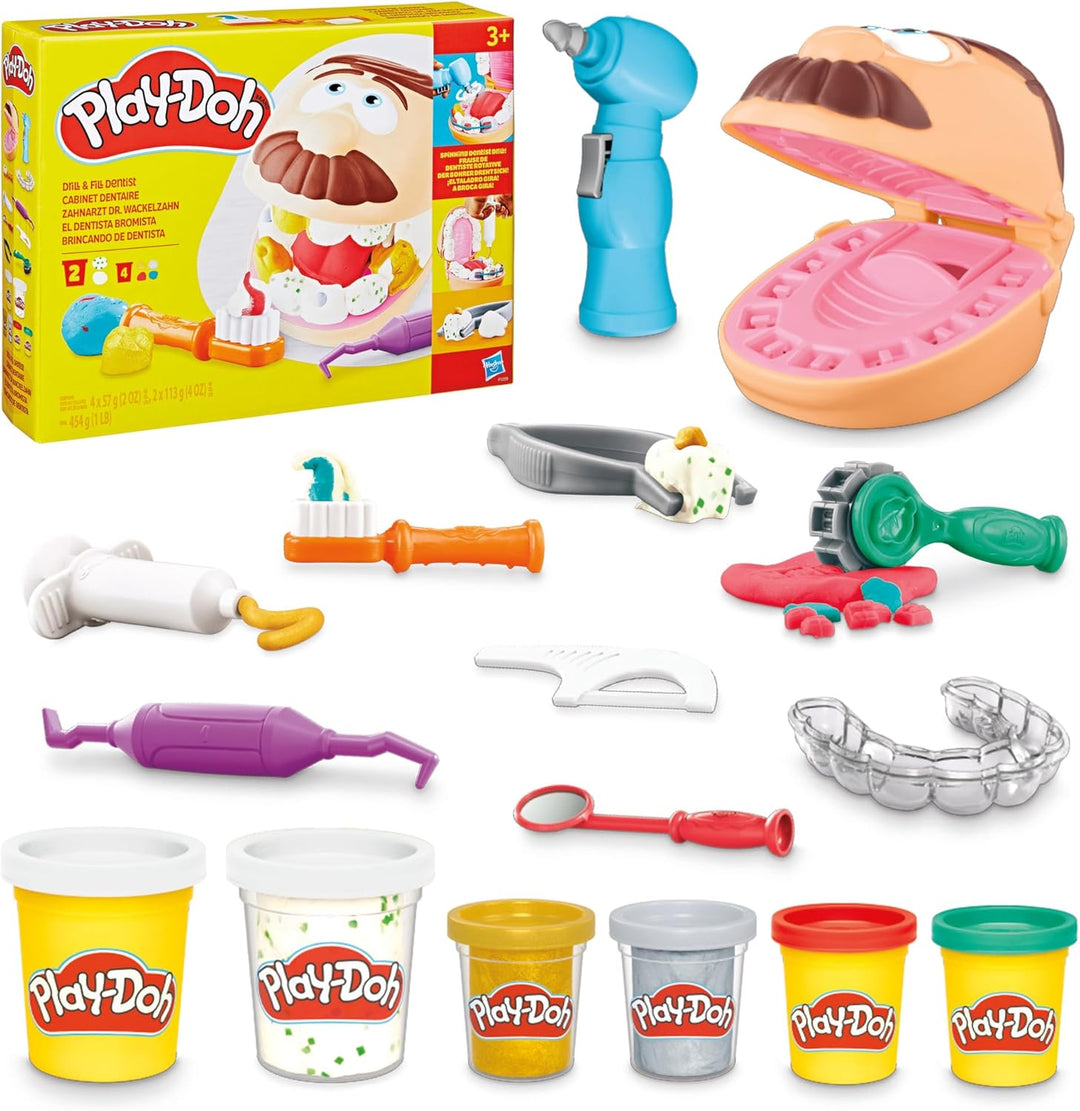 Play-Doh Drill 'n Fill - Juguete dental para niños de 3 años en...