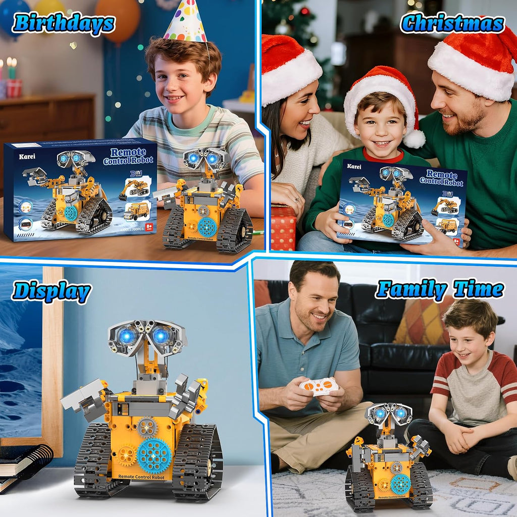 STEM Robot Kit de construcción con control remoto para niños de 8 a