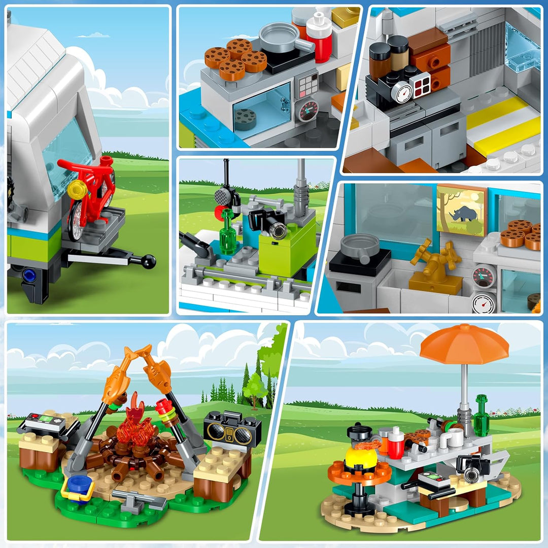 HOGOKIDS City Camper Van - Juego de construcción con luz