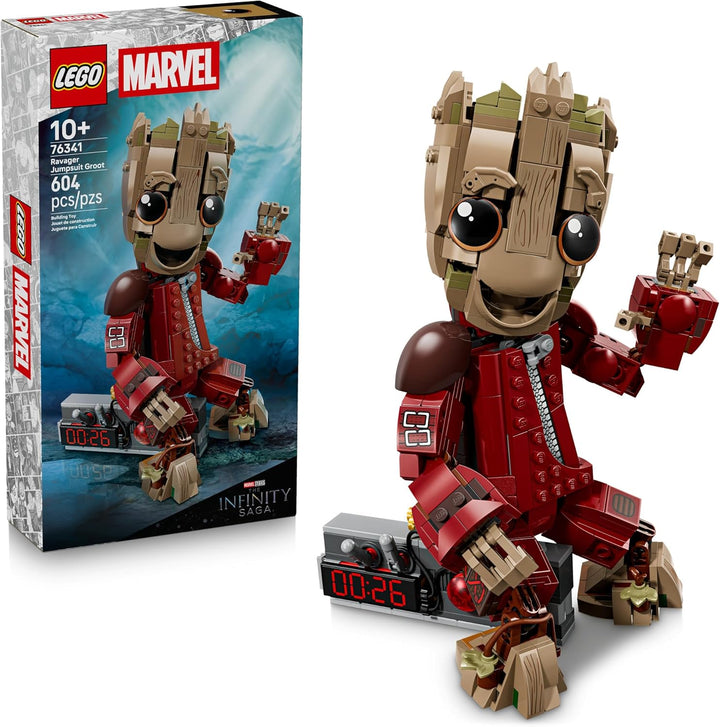 LEGO Marvel Ravager Mono Groot Building Toy para niños y