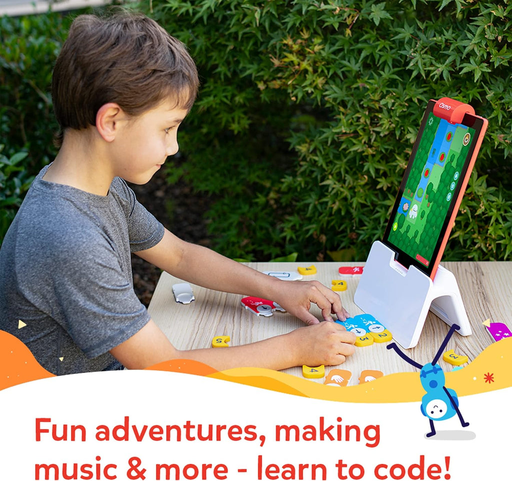 Osmo - Kit de iniciación de codificación para iPad - 9 juegos educativos de aprendizaje - Edades de 5 a 10 años - Aprende a codificar, conceptos básicos de codificación y rompecabezas de codificación