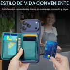 Vinich para Cartera MagSafe Magnética con Bloqueo RFID Compatible con Teléfonos y Fundas MagSafe, Cartera de Teléfono Minimalista con Imán Fuerte para iPhone 17/16/15/14/13/12/Pro/Max/Plus, Verde