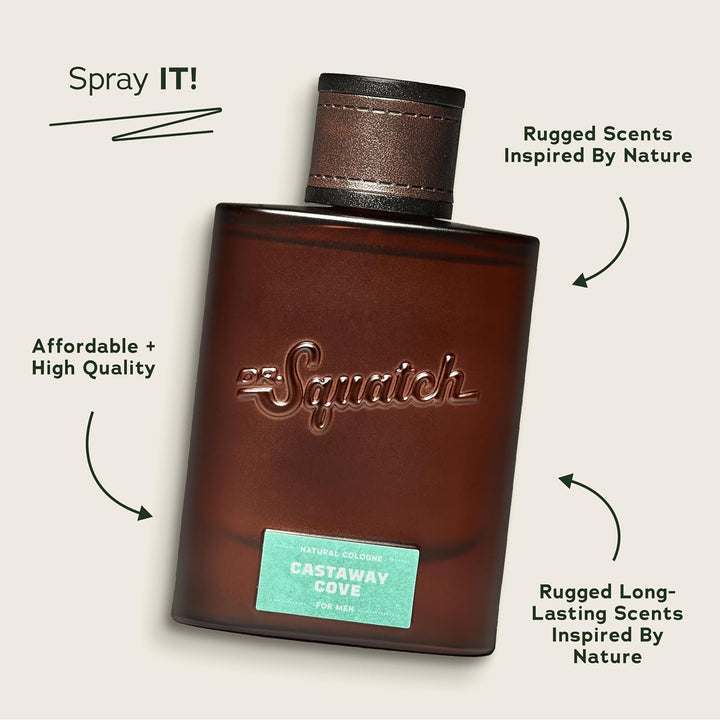 Dr. Squatch Colonia Natural para Hombre - Fragancia de Bergamota, L...