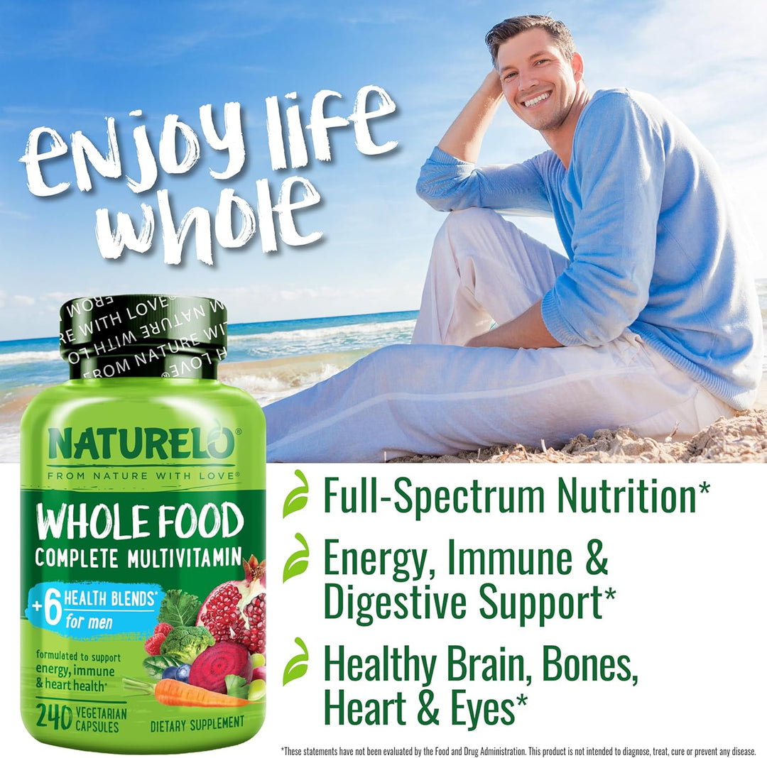 NATURELO Multivitaminas para hombres - Multivitaminas de alimentos...
