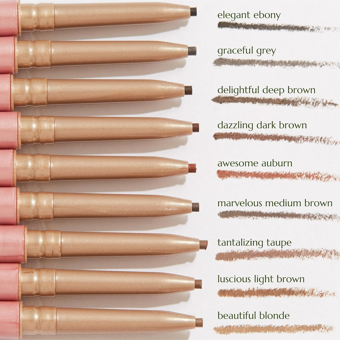 Lápiz delineador para cejas con de color con cepillo