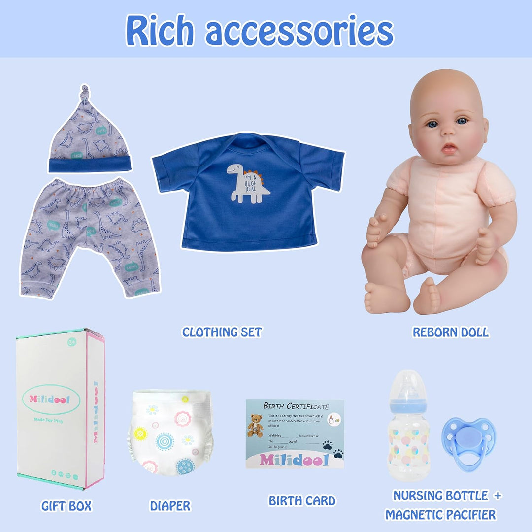 Milidool Muñecas de Bebé Reborn Realistas Niño - Muñecas de Bebé de...