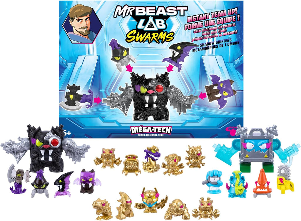 MRBEAST LAB Swarms MEGA-TECH Instant Team Up Pack, incluyendo 2 MEGA Swarms