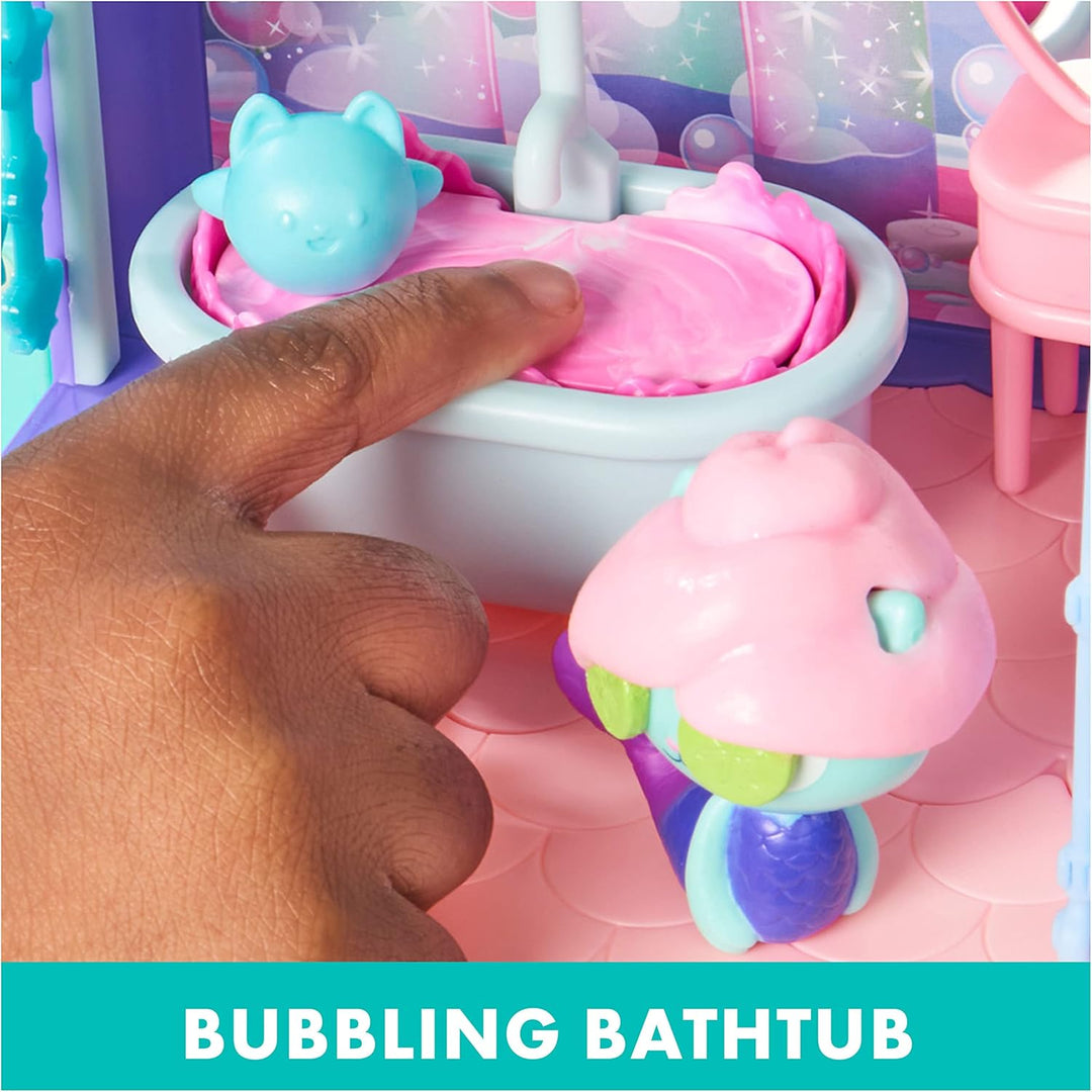 Casa de muñecas de Gabby, Baño para acicalarte y mimarte con figura...