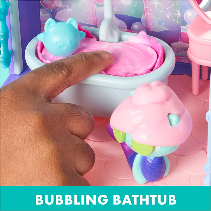Casa de muñecas de Gabby, Baño para acicalarte y mimarte con figura...