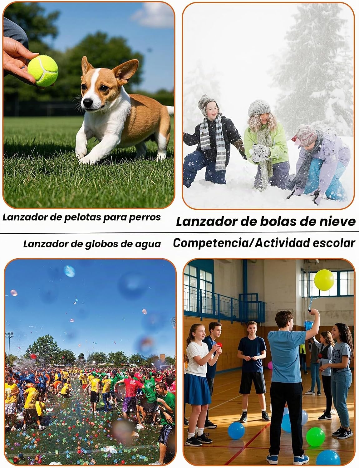 Lanzador de globos de agua resistente 500 yardas 2026 actualización