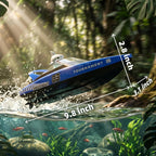 BEZGAR 2 paquetes de 10 pulgadas 15 KPH Fast RC Shark Barcos para niños