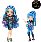 Rainbow High Junior High Edición Especial Holly De'Vious - Muñeca de moda azul y verde de 9 pulgadas con accesorios y mochila suave de apertura/cierre. Gran regalo de juguete para niños de 4 a 12 años