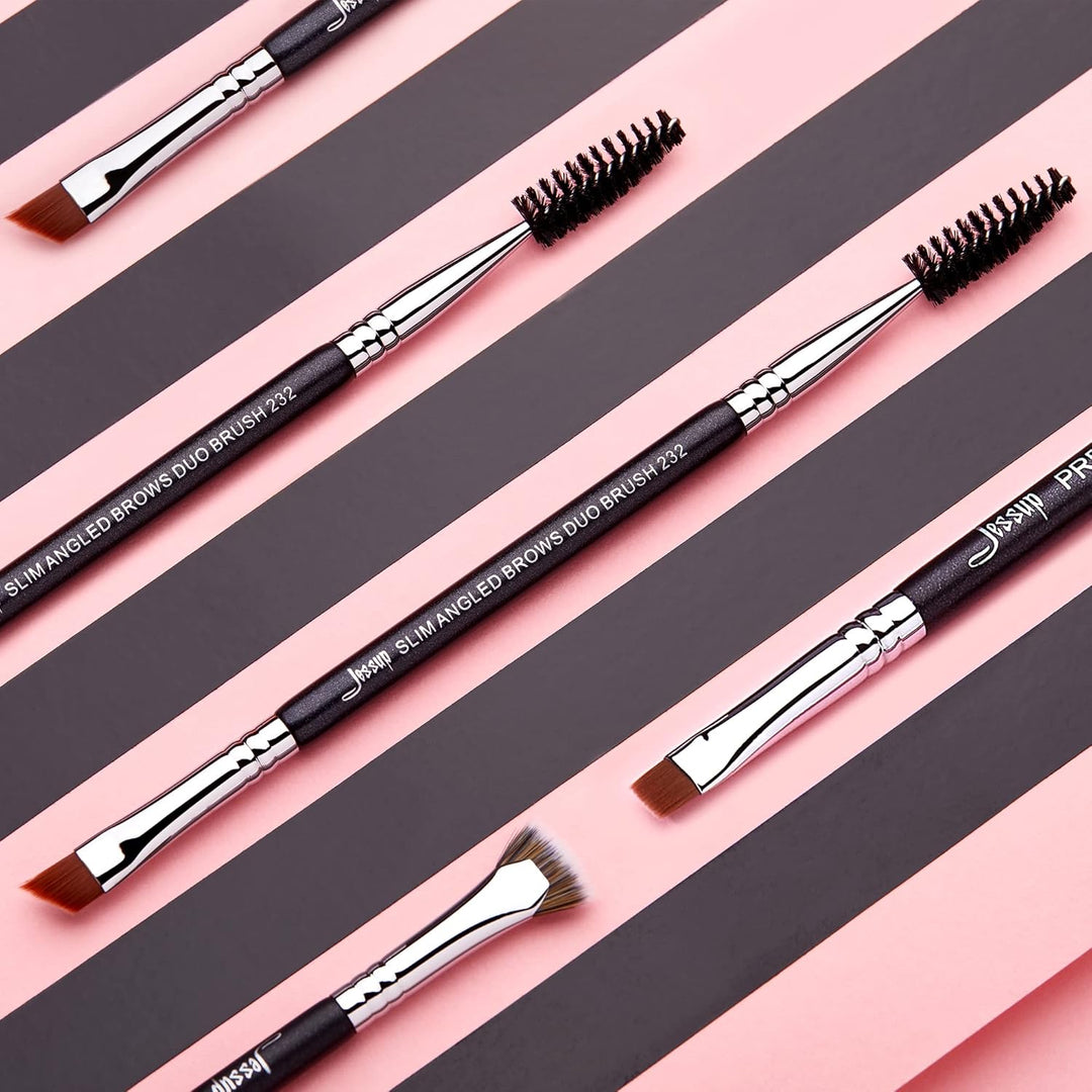 Jessup Juego de Brochas para Cejas de Maquillaje Profesional, Preci...