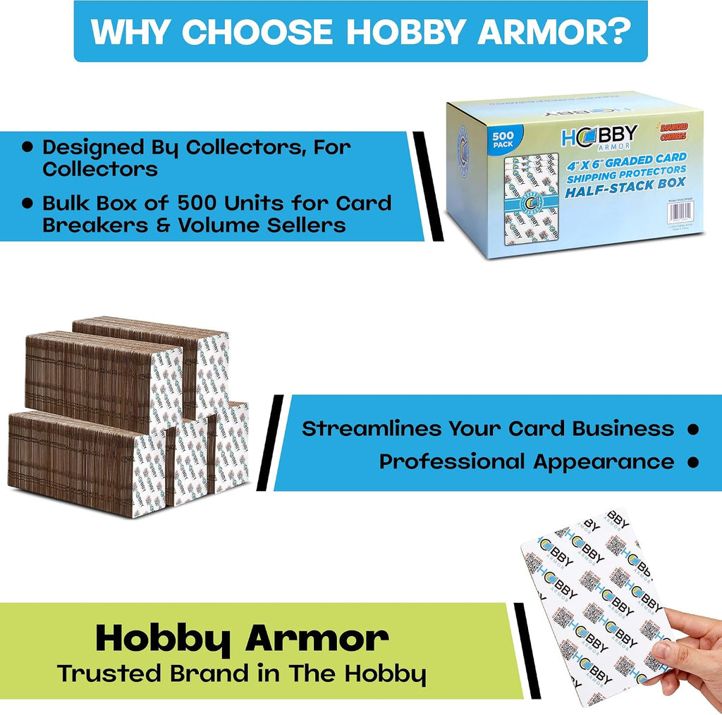 Hobby Armor Protector de envío de tarjetas coleccionables graduadas, cartón