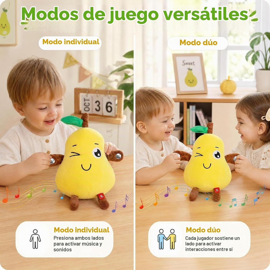 Juguete de peluche interactivo musical, juguete sensorial musical