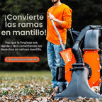 SuperHandy Aspiradora de hojas y astilladora de madera 7HP 209cc motor de gas, relación de mantillo 10:1, bolsa de recolección de 6 bujes, impulsor de 13.4 pulgadas, triturador de vacío con ruedas