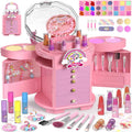 Juego de 63 piezas de maquillaje para niñas, kit de maquillaje cosmético
