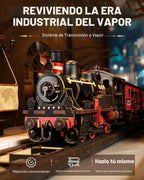 Rolife Rompecabezas de madera 3D para adultos, juegos de trenes de madera de bricolaje, kits de construcción de modelos de vehículos mecánicos, rompecabezas de rompecabezas con 365 piezas, cumpleaños creativo para niños