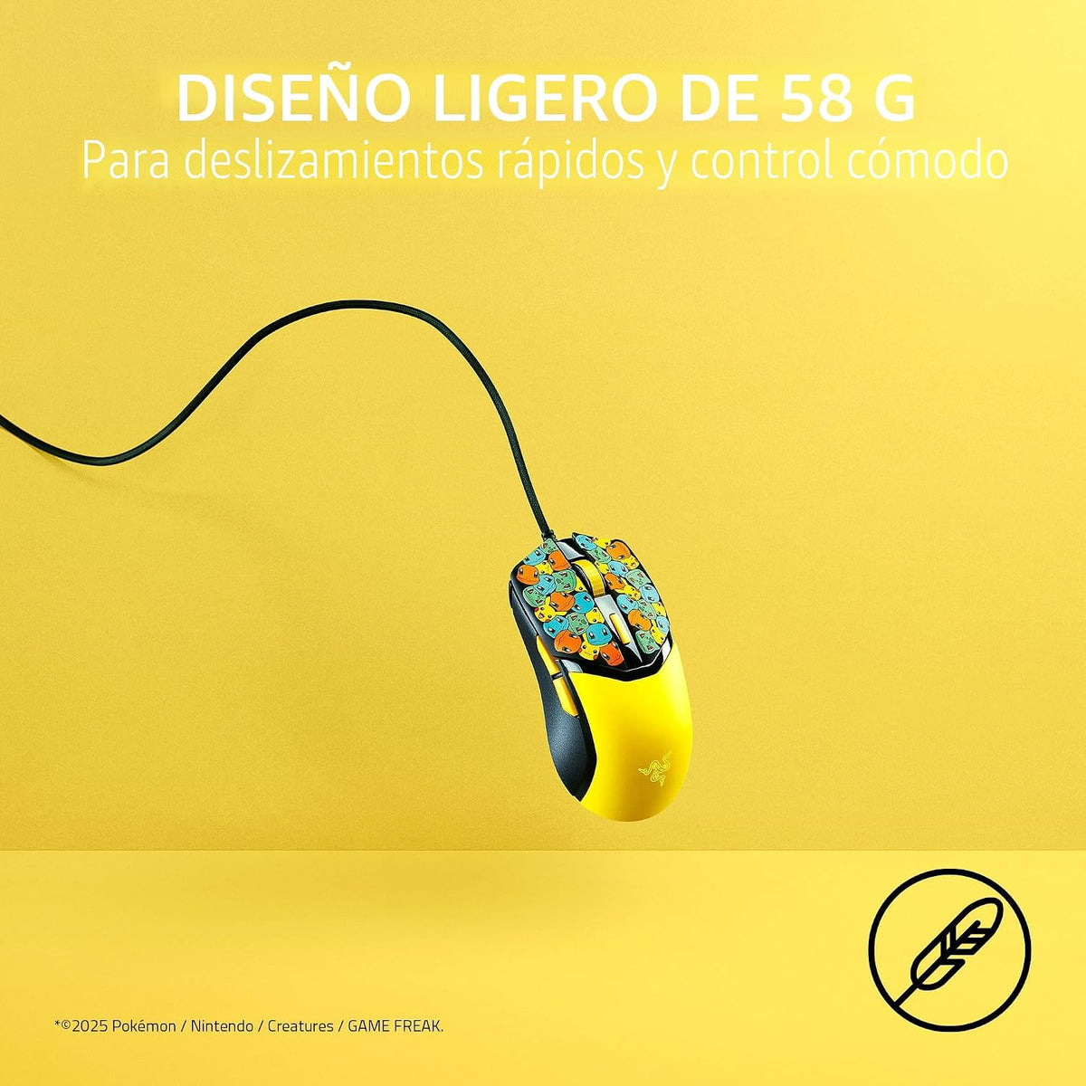 Ratón Razer Cobra con cable para juegos: 58g ultraligero - Interrup...