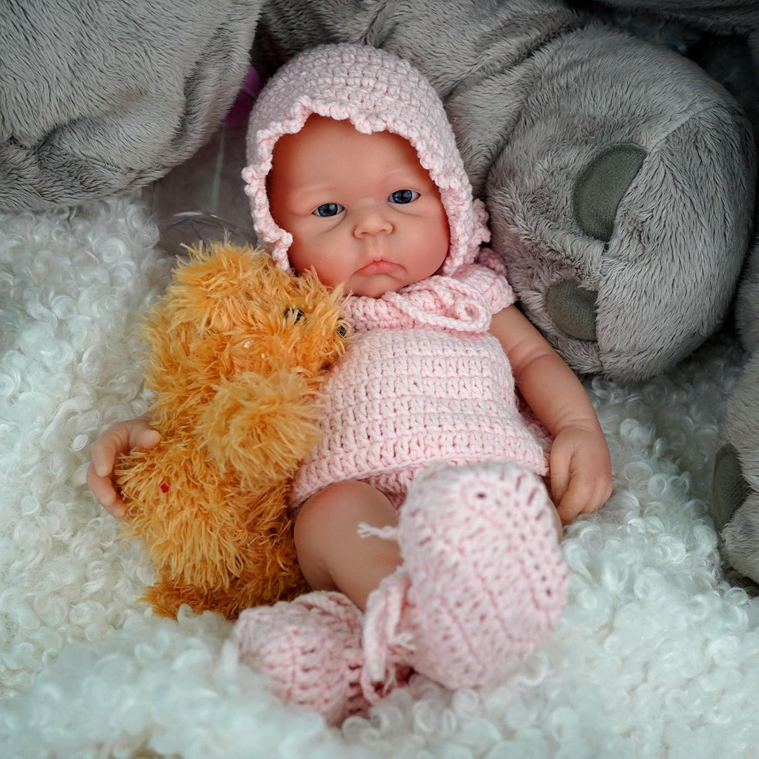 MYREBABY Muñeca bebé de silicona de cuerpo completo de 30 cm \/ 12...