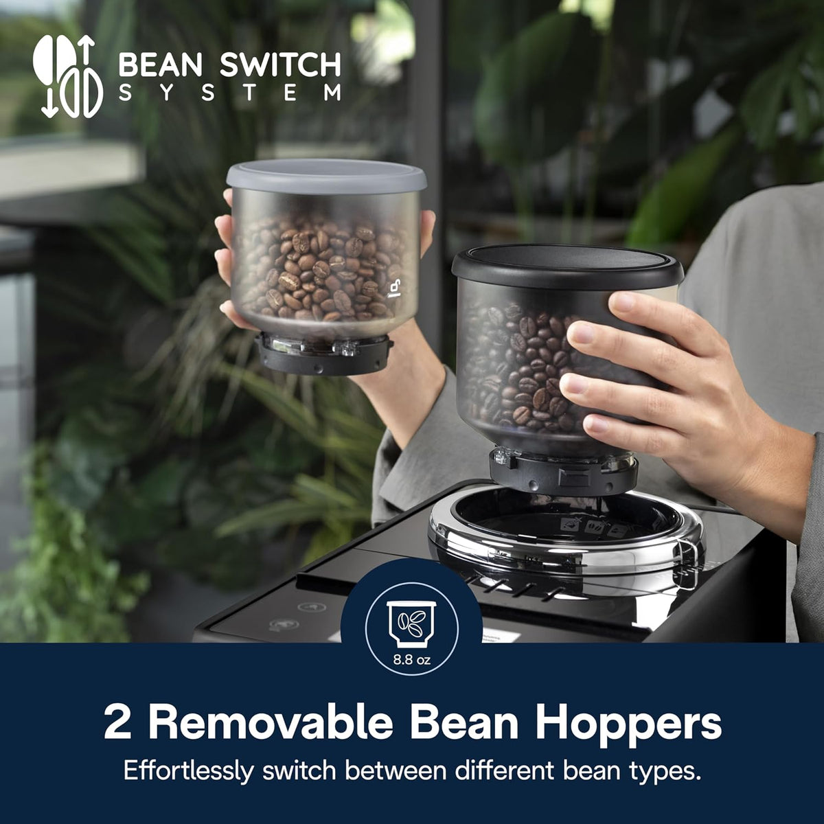 De'Longhi Rivelia - Máquina automática de café expreso, espumador de leche