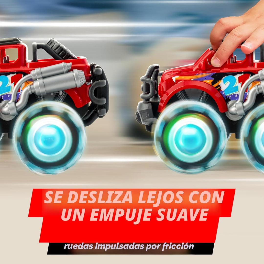 Vroomix Paquete de 3 Camiones Monstruo de Juguete - Camión de Jugue...