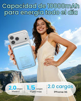 Cargador portátil magnético, cargador de batería de 22.5 W, carga r...