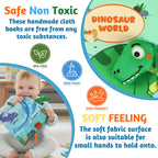 YOGINGO Libros para bebés Montessori Toys Cute Dinosaurs