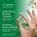 Garden of Life Vitamin Code Raw B-Complex, 120 cápsulas veganas, 120 unidades (1 paquete)