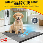 Glad para Pets Activated Carbon Disposable Dog Training Pads, 100 Count
