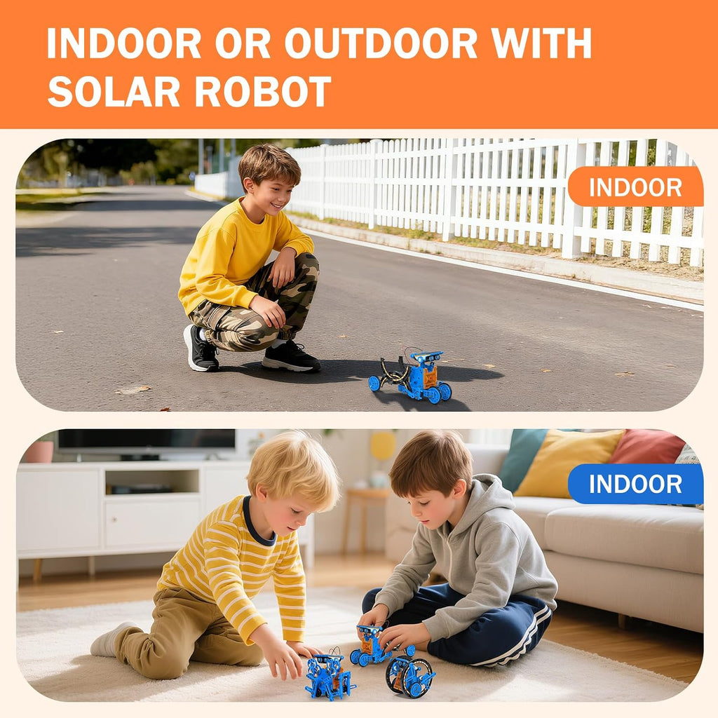 AESGOGO Kits de robot de energía solar STEM 12 en 1, juguetes para niños de 8 a 13 años, kit de construcción de robot educativo científico para niños, juego de experimentos de bricolaje, regalos de cumpleaños para niños de 8, 9, 10, 11, 12 años, niños y