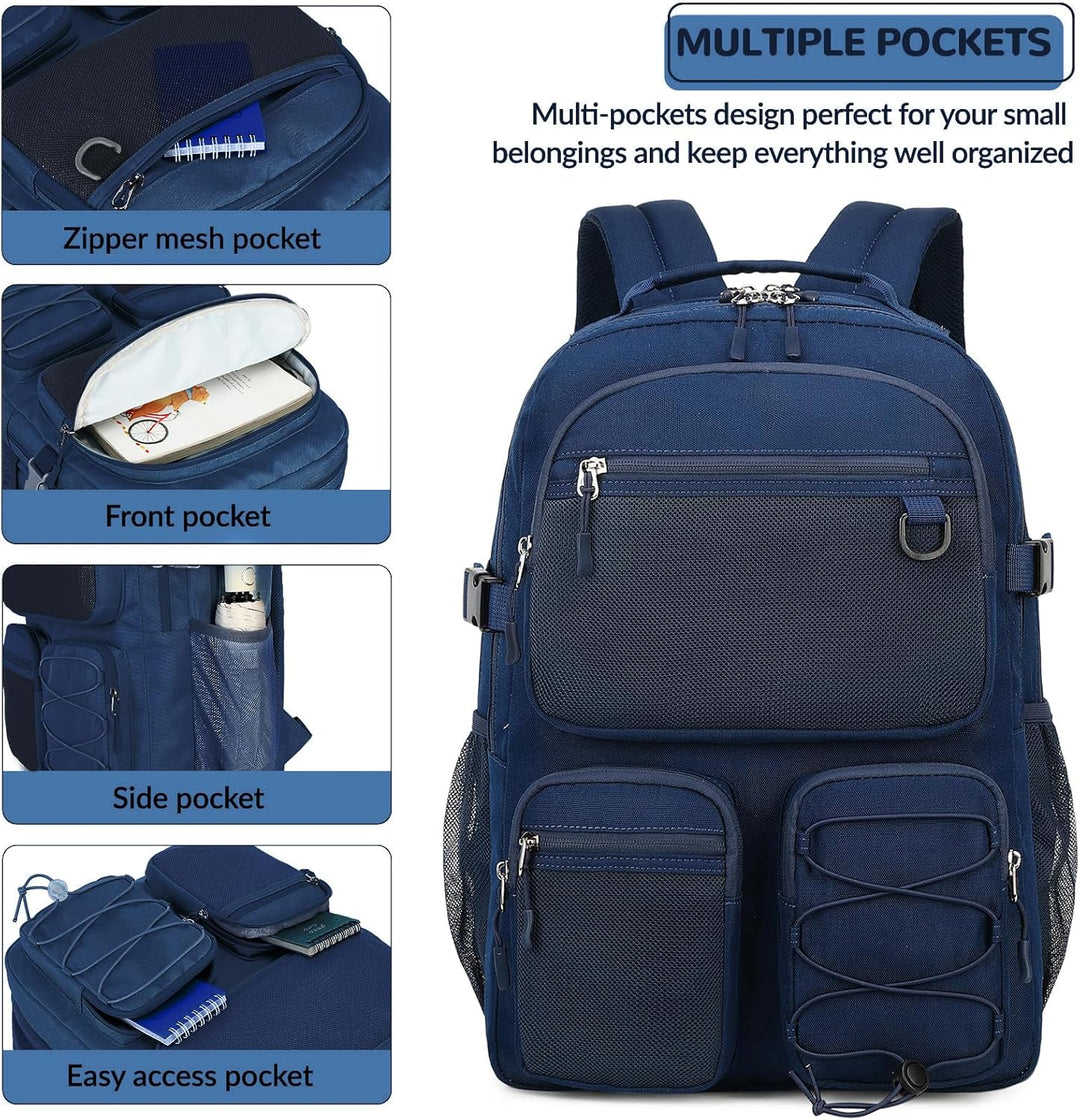Lohol Mochila Resistente al Agua con Múltiples Bolsillos para Viaje...