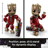 LEGO Marvel Ravager Mono Groot Building Toy para niños y